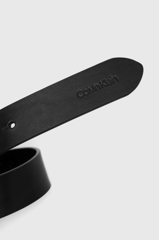 Kožený opasok Calvin Klein K60K609989.9BYY čierna AW22