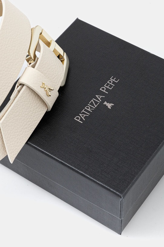 Akcesoria Patrizia Pepe pasek skórzany CW8684.L001 beżowy