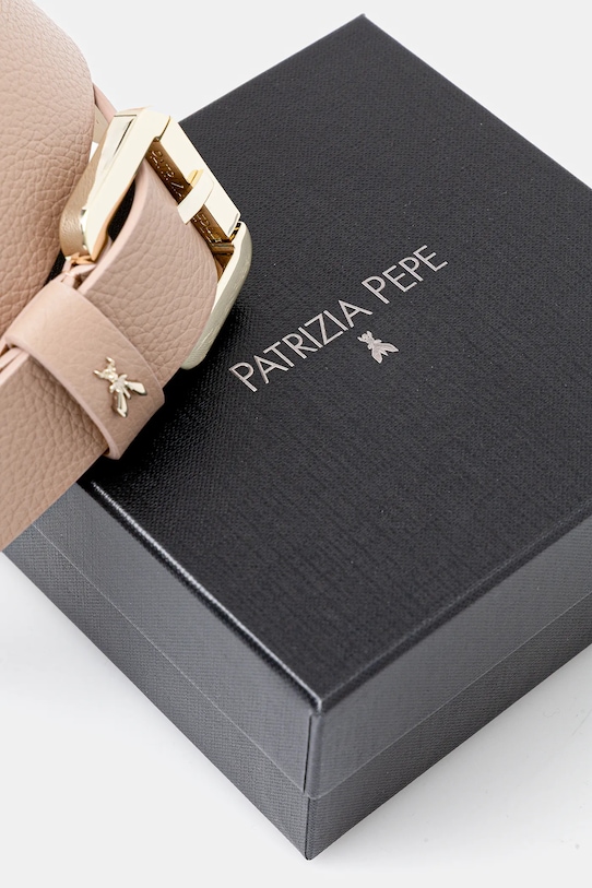 Akcesoria Patrizia Pepe pasek skórzany CW8684.L001 beżowy