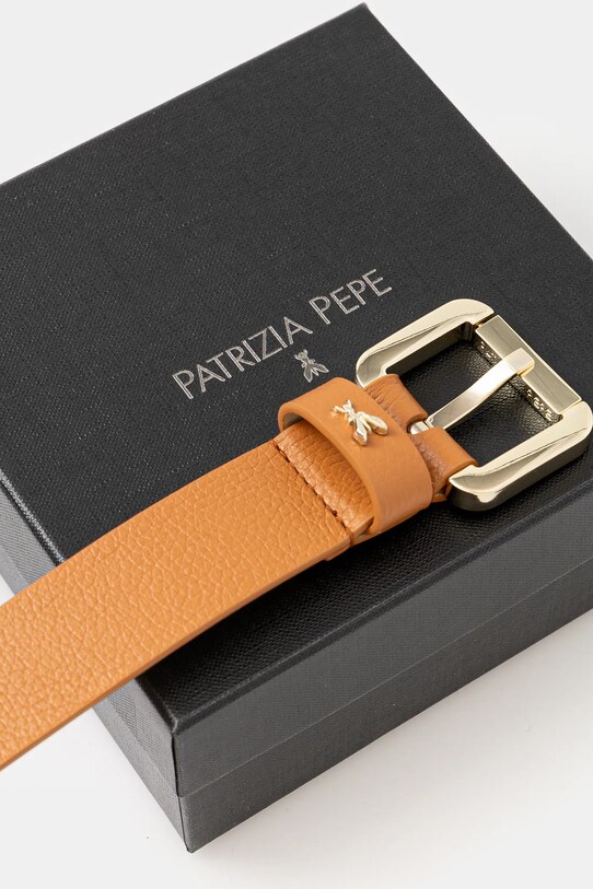 Accesorii Patrizia Pepe curea de piele CW8684.L001 maro