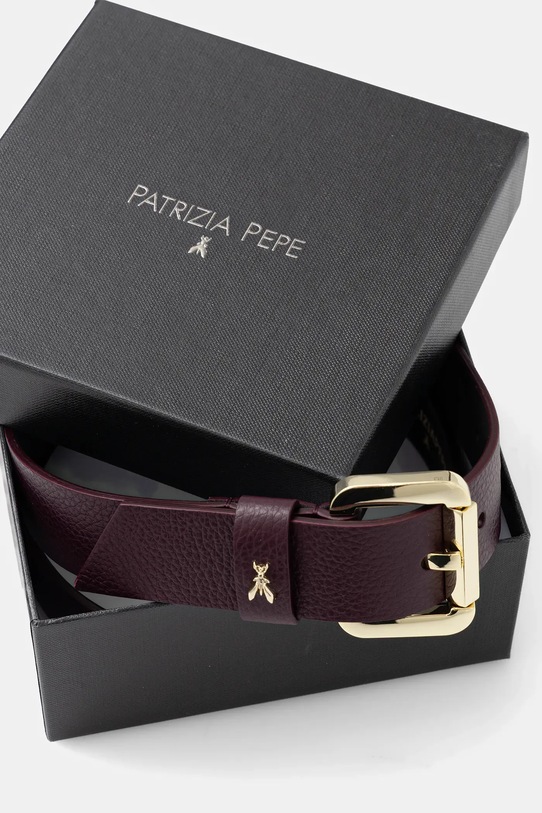 Doplňky Kožený pásek Patrizia Pepe CW8684.L001 burgundské