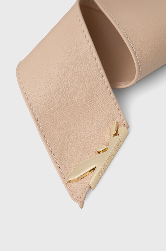 Kožený opasok Patrizia Pepe 8W0003.L034 béžová AW22