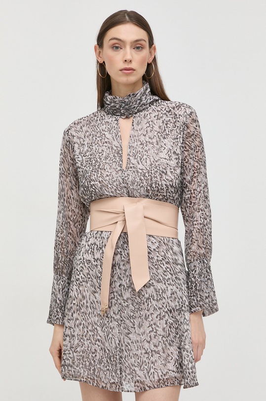 Kožený opasok Patrizia Pepe béžová 8W0003.L034