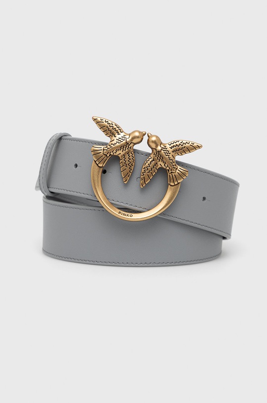 Kožený opasok Pinko sivá 1H212V.Y5H7