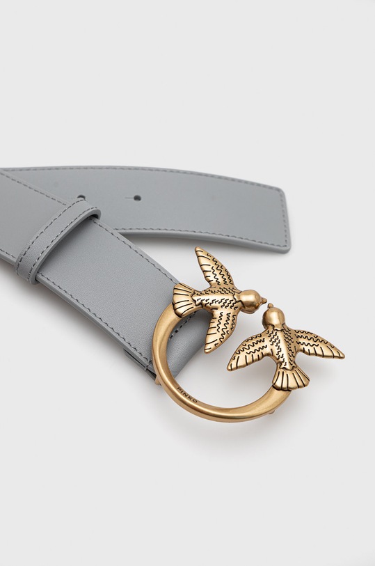 Kožený opasok Pinko 1H212V.Y5H7 sivá AA00