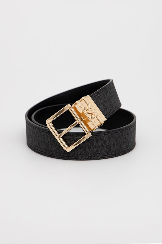 Двухсторонний кожаный ремень MICHAEL Michael Kors чёрный 558366