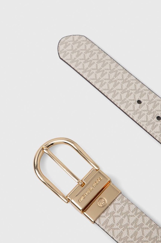 Doplňky Oboustranný kožený pásek MICHAEL Michael Kors 558414 béžová