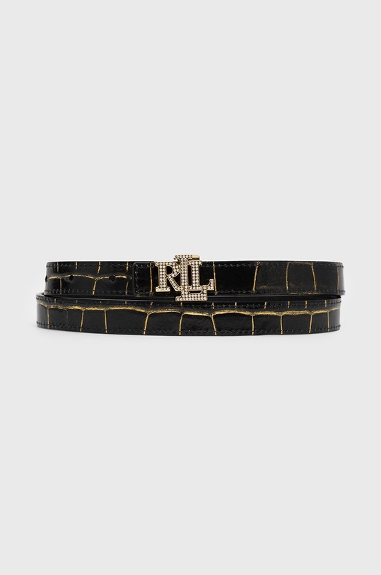 Doplňky Oboustranný kožený pásek Lauren Ralph Lauren 412883716001 černá