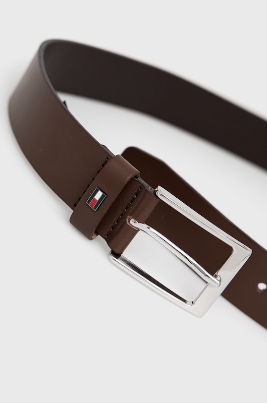 Kožený pásek Tommy Hilfiger Layton 3.5 AM0AM09407.9BYY hnědá AW22