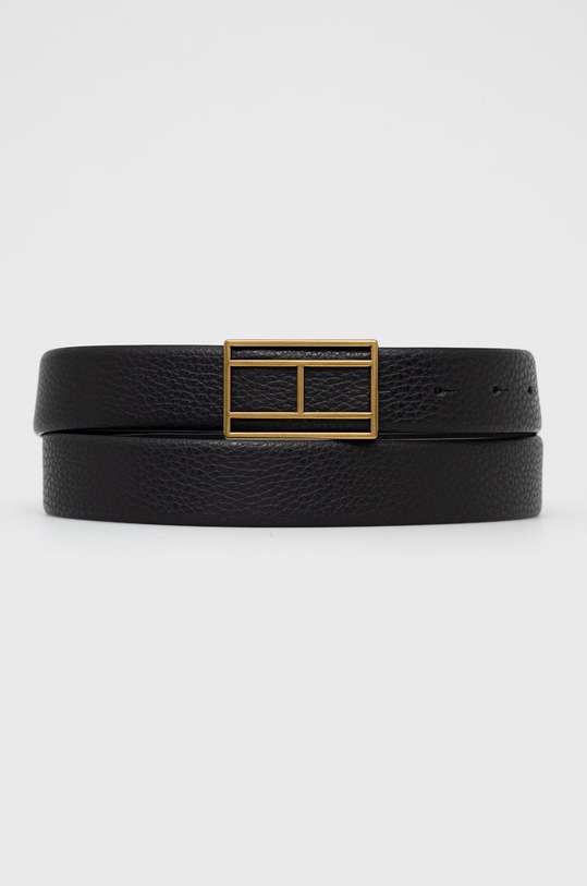Tommy Hilfiger pasek skórzany czarny AM0AM09543.9BYY