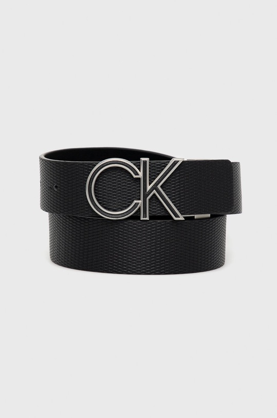 Ζώνη Calvin Klein απομίμηση λείου δέρματος μαύρο K50K509263.9BYY