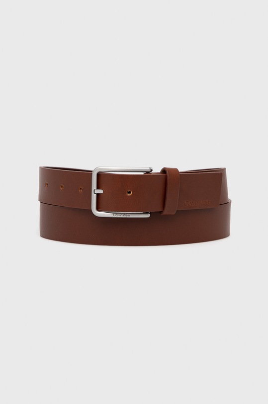 Calvin Klein pasek skórzany Planet friendly brązowy K50K509195.9BYY