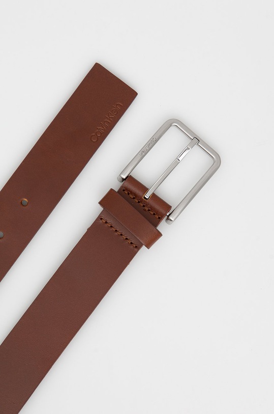 Calvin Klein pasek skórzany K50K509195.9BYY brązowy AW22
