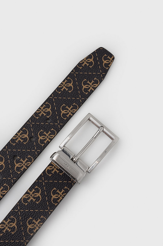 Guess pasek dwustronny VEZZOLA BM7541.LEA35 brązowy AW23