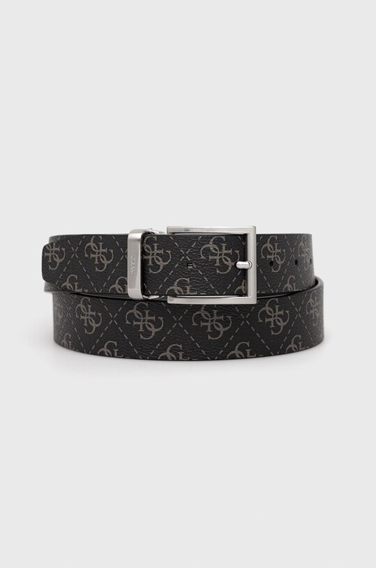 Двусторонний ремень Guess имитация натуральной кожи чёрный BM7541.LEA35