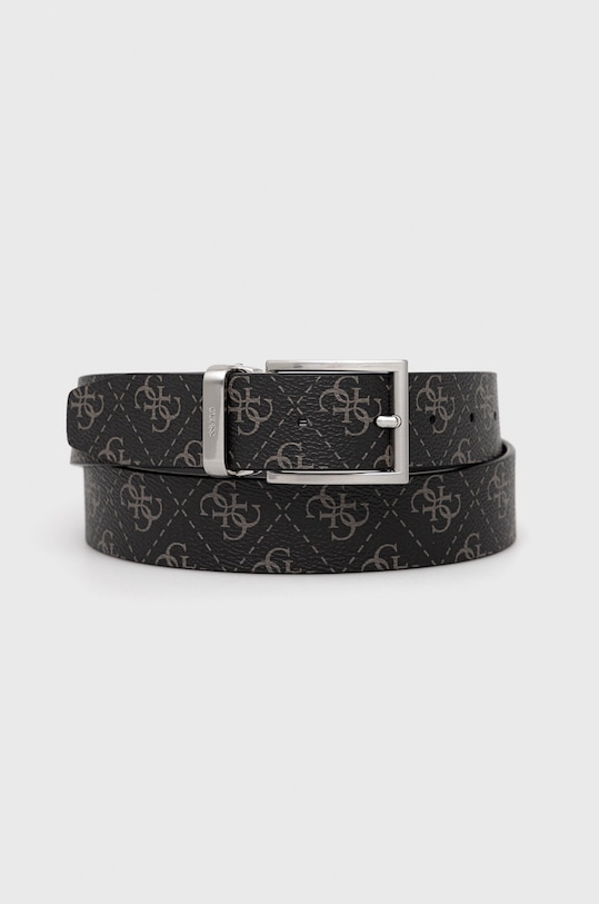 Guess pasek dwustronny VEZZOLA imitacja skóry licowej czarny BM7541.LEA35