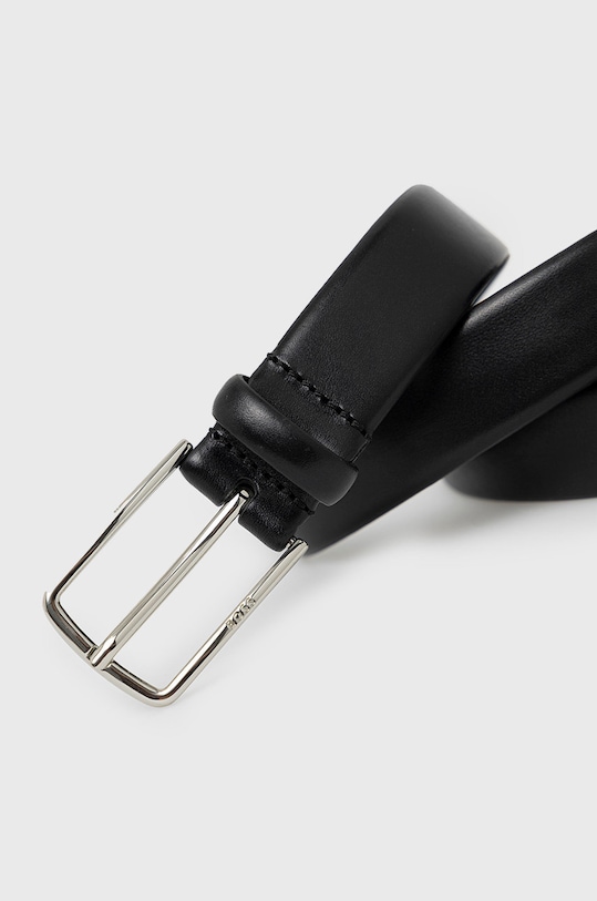 BOSS curea de piele 50471171 negru AW22