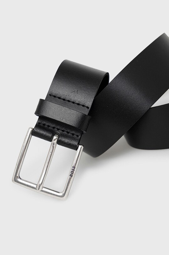 Кожаный ремень BOSS 50475296 чёрный SS23