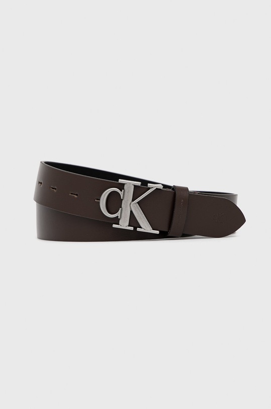 Kožni remen Calvin Klein Jeans Planet friendly smeđa K50K509532.9BYY
