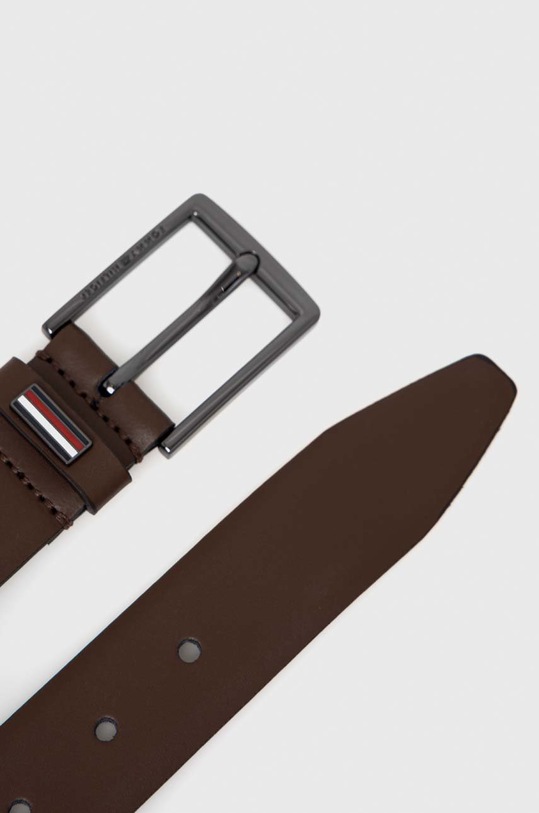 Tommy Hilfiger pasek skórzany AM0AM10324.9BYY brązowy AW22