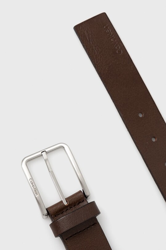 Kožený opasok Calvin Klein K50K509654.9BYY hnedá AW22