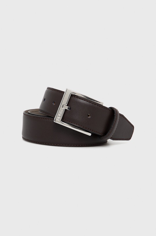 BOSS curea de piele maro 50471185