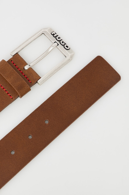 Kožený opasok HUGO Gelio-C_Sz40 50480441 hnedá NC25