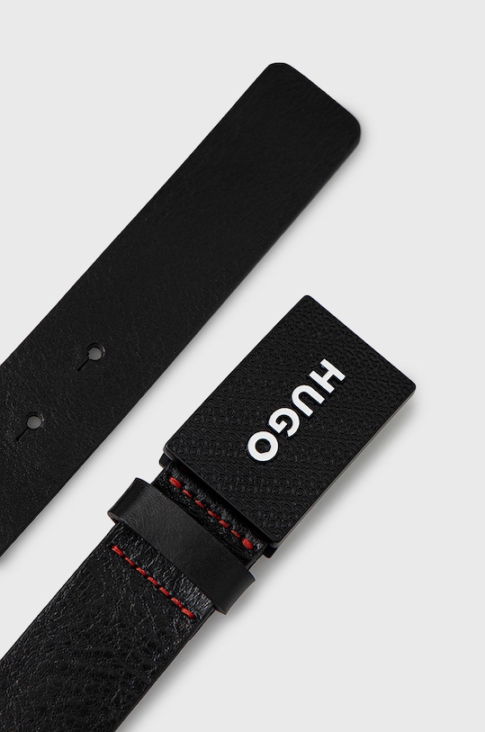 HUGO bőr öv 50480856 fekete AW23