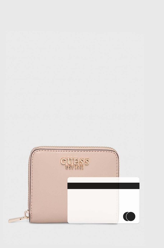 Guess portfel LAUREL beżowy SWVG85.00370