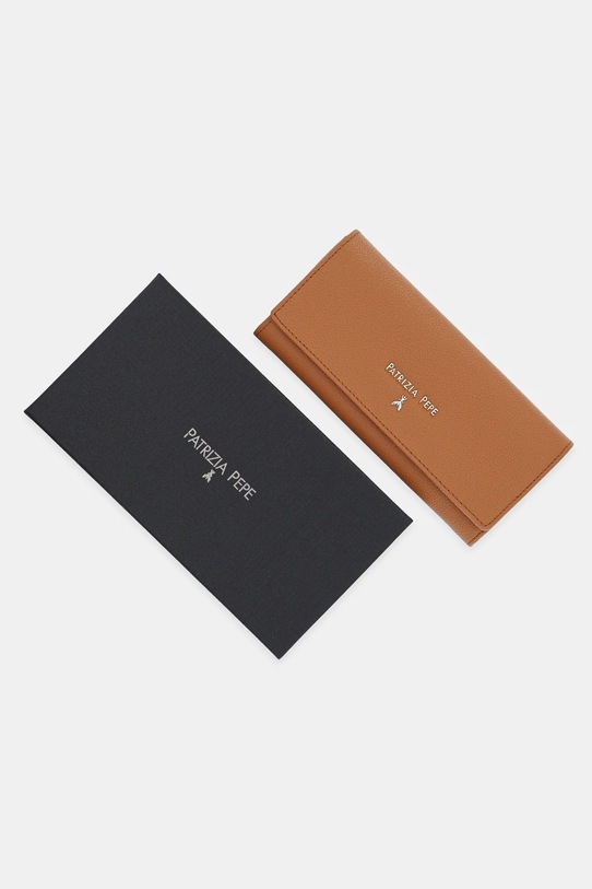 Patrizia Pepe portafoglio in pelle marrone CQ0215.L001
