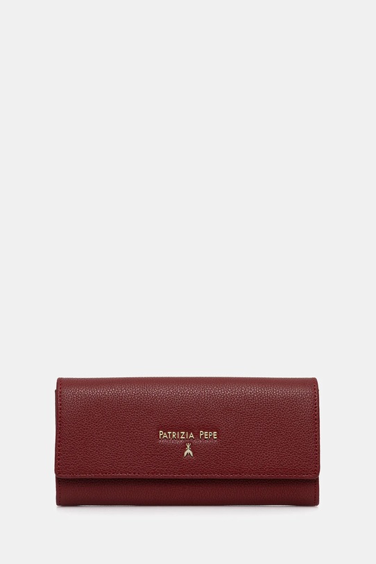 Patrizia Pepe portofel de piele piele burgundia CQ0215.L001