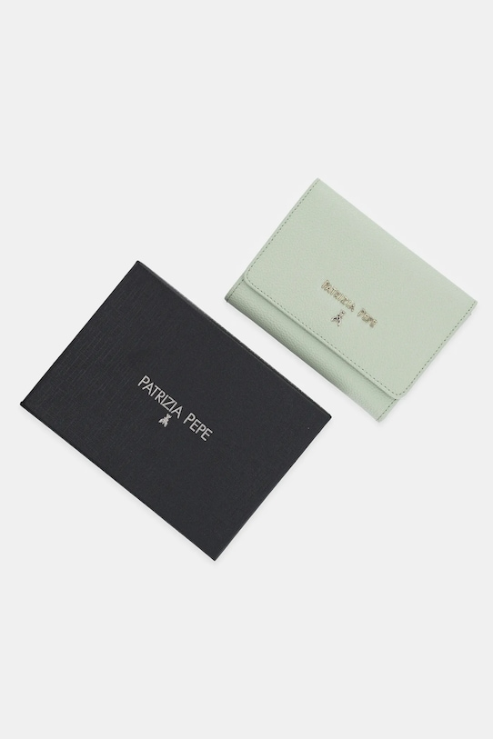 Patrizia Pepe portofel de piele verde CQ7081.L001