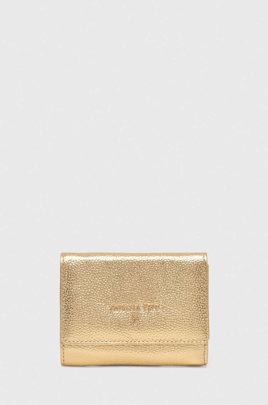 Кожен портфейл Patrizia Pepe гладка кожа злато CQ7081.L001