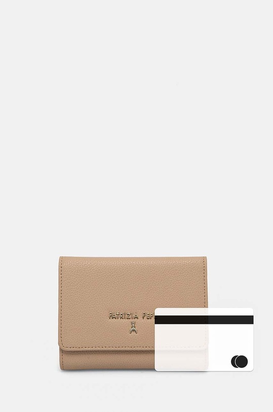 Kožená peněženka Patrizia Pepe CQ7081.L001 béžová