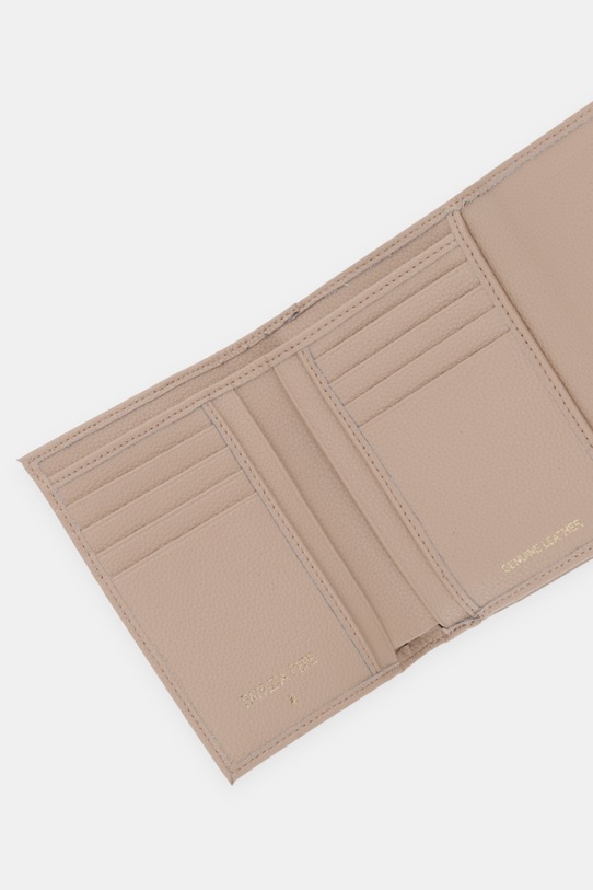 Akcesoria Patrizia Pepe portfel skórzany CQ7081.L001 beżowy