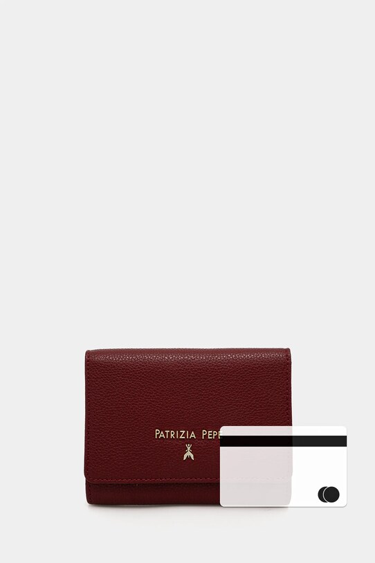 Kožená peňaženka Patrizia Pepe CQ7081.L001 burgundské