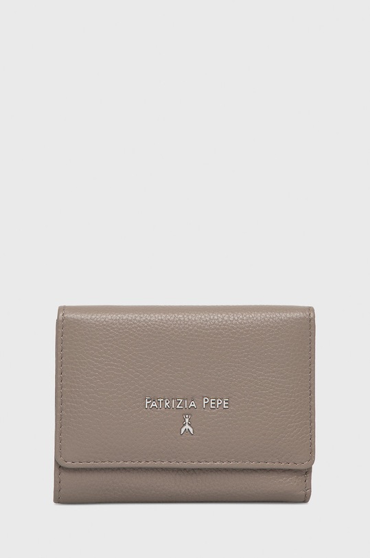 Patrizia Pepe portfel skórzany skóra licowa brązowy CQ7081.L001