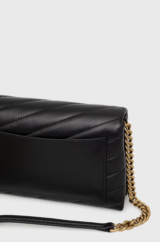 Akcesoria Tory Burch torebka skórzana Kira Chevron 90343.001 czarny