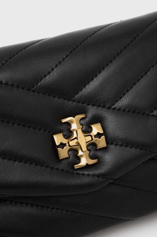 Tory Burch torebka skórzana Kira Chevron czarny 90343.001