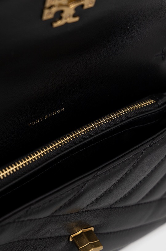 Tory Burch torebka skórzana Kira Chevron 90343.001 czarny