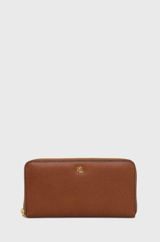 Lauren Ralph Lauren portofel de piele piele maro 432876730004