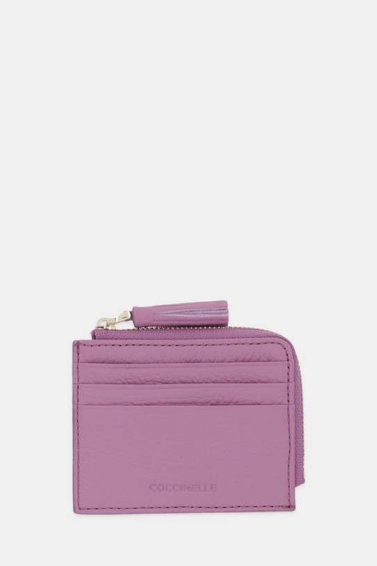 Coccinelle portfel skórzany skóra licowa fioletowy E2.MU0.12.89.01
