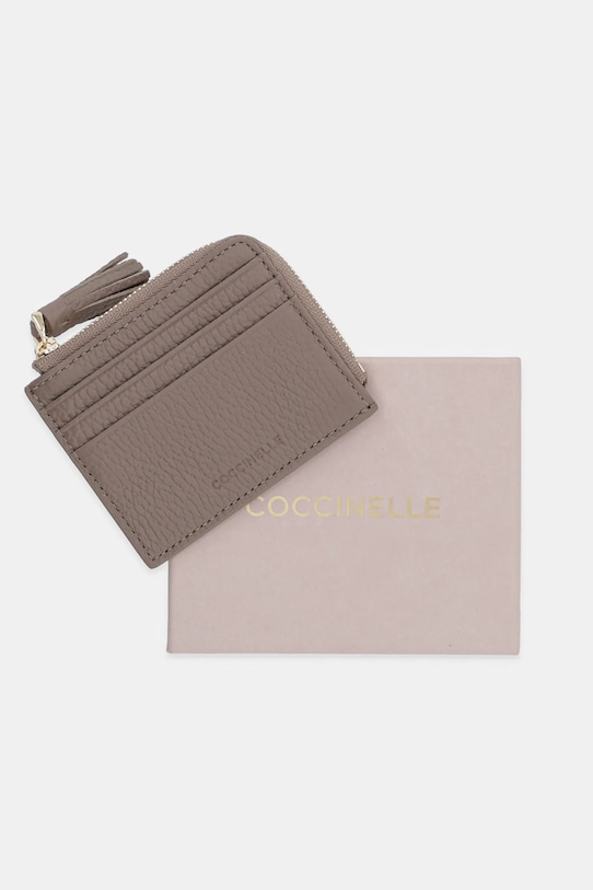 Coccinelle portofel de piele bej E2.MU0.12.89.01
