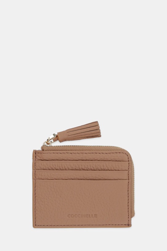 Coccinelle portfel skórzany skóra licowa brązowy E2.MU0.12.89.01