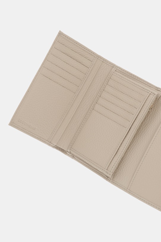 Akcesoria Coccinelle portfel skórzany E2.MW5.11.66.01 beżowy