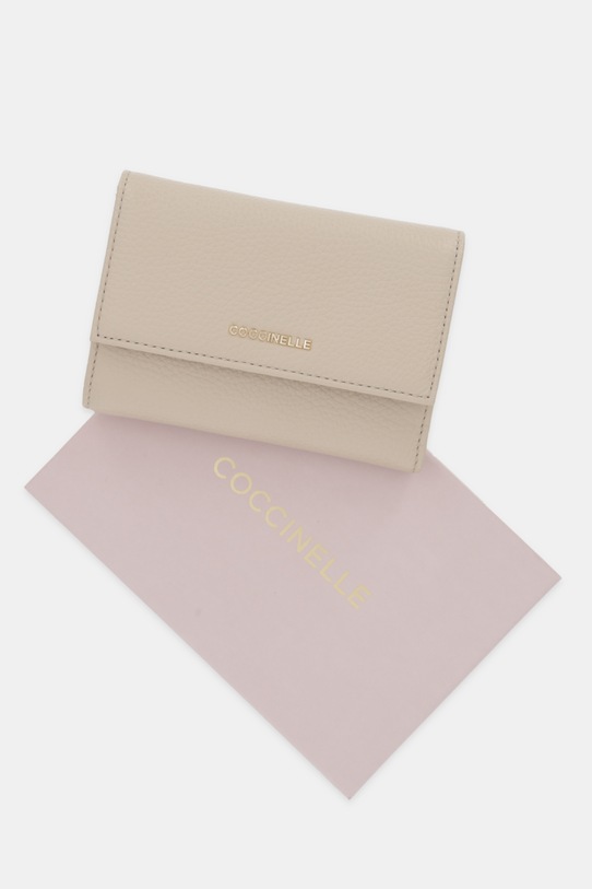 Coccinelle portfel skórzany E2.MW5.11.66.01 beżowy