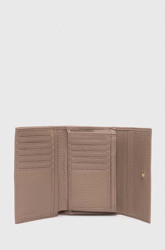 Akcesoria Coccinelle portfel skórzany E2.MW5.11.66.01 beżowy