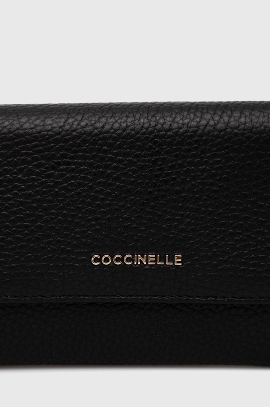 Coccinelle portofel de piele negru E2.MW5.11.66.01