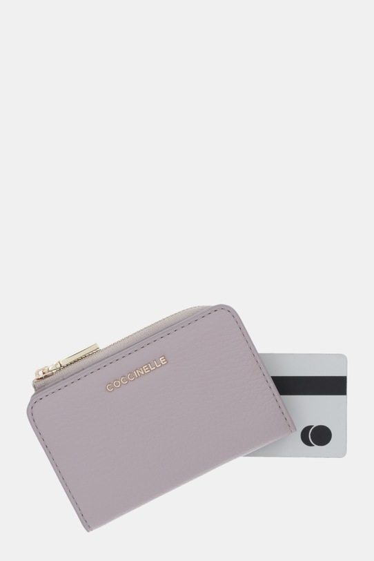 Coccinelle portfel skórzany szary E2.MW5.17.01.01