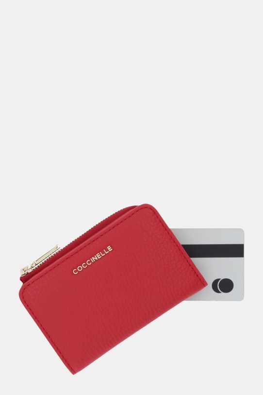 Coccinelle portfel skórzany czerwony E2.MW5.17.01.01
